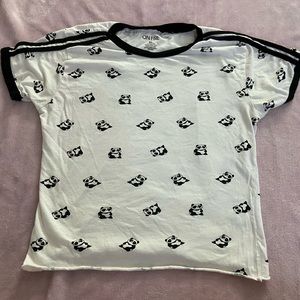 ON FIRE panda shirt